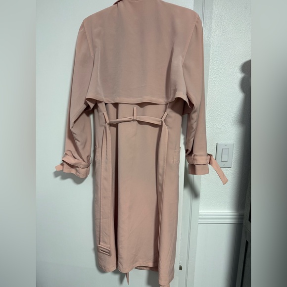 Jennifer Lope Pink Trench Coat - Picture 3 of 7